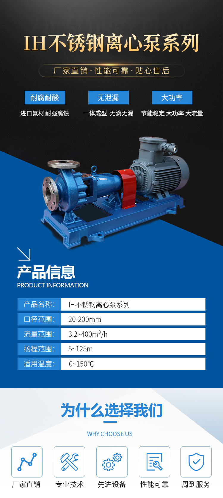IH不锈钢离心泵系列(图2)